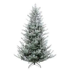 Northlight 6.5ft. Unlit Real Touch™️ Flocked Little River Fir Artificial Christmas Tree 11 Northlight 6.5ft. Unlit Real Touch™️ Flocked Little River Fir Artificial Christmas Tree -Northlight Shop D810603S 2