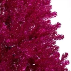 Northlight 9ft. Unlit Metallic Pink Tinsel Artificial Christmas Tree 11 Northlight 9ft. Unlit Metallic Pink Tinsel Artificial Christmas Tree -Northlight Shop D810632S 3