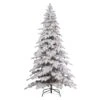 7ft. Pre-Lit Holland Snow Fir Artificial Christmas Tree, Soft White T5 LED Lights 2 7ft. Pre-Lit Holland Snow Fir Artificial Christmas Tree, Soft White T5 LED Lights -Northlight Shop D810808S 1