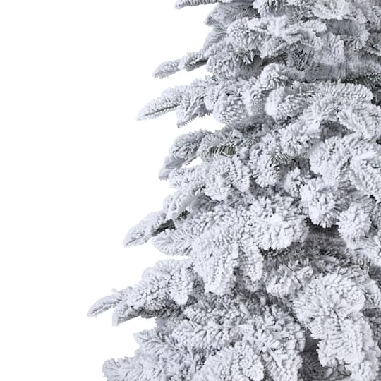 7ft. Pre-Lit Holland Snow Fir Artificial Christmas Tree, Soft White T5 LED Lights 5 7ft. Pre-Lit Holland Snow Fir Artificial Christmas Tree, Soft White T5 LED Lights - Image 3