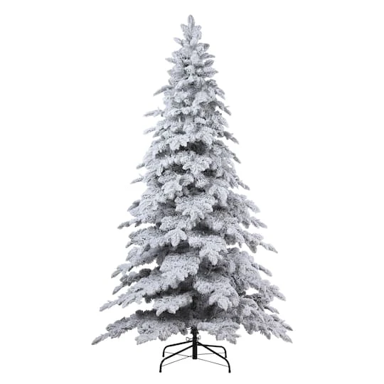 7ft. Pre-Lit Holland Snow Fir Artificial Christmas Tree, Soft White T5 LED Lights 7 7ft. Pre-Lit Holland Snow Fir Artificial Christmas Tree, Soft White T5 LED Lights - Image 5