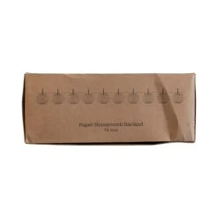 Hello Honey® 6ft. Orange Paper Folding Honeycomb Pumpkin Garland -Northlight Shop D811506S 4