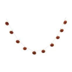 Hello Honey® 6ft. Orange Paper Folding Honeycomb Pumpkin Garland -Northlight Shop D811506S 6