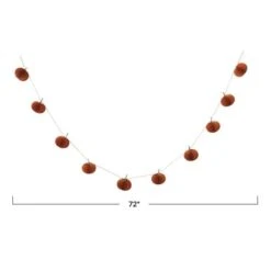 Hello Honey® 6ft. Orange Paper Folding Honeycomb Pumpkin Garland -Northlight Shop D811506S 7