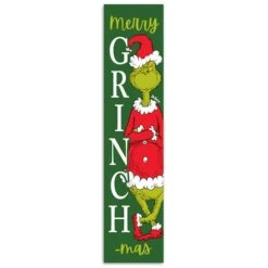 47" The Grinch Merry Grinchmas Porch Leaner
