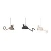 Hello Honey® Handmade Wool Felt Mouse Ornament Set -Northlight Shop D820985S 1