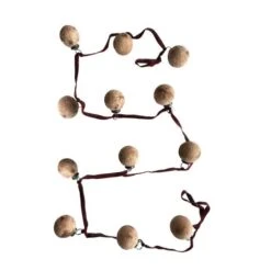 Hello Honey® 6ft. Berry Frosted Glass Ball Ornament & Burgundy Ribbon Garland