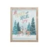 Hello Honey® 12.5" X 15.75" Wood Framed Wall Décor With Deer & Winter Scene -Northlight Shop D821187S 1