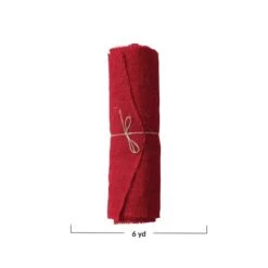 Hello Honey® 6yd. Red Woven Torn Jute Fabric Roll 11 Hello Honey® 6yd. Red Woven Torn Jute Fabric Roll -Northlight Shop D821914S 4