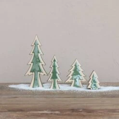 Hello Honey® 13" Tall Green Decorative Unglazed Stoneware Tree Décor With Reactive Glaze 10 Hello Honey® 13" Tall Green Decorative Unglazed Stoneware Tree Décor With Reactive Glaze -Northlight Shop D821926S 3