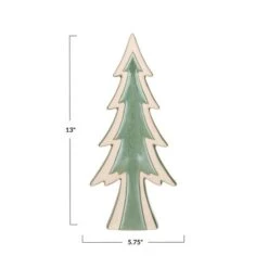 Hello Honey® 13" Tall Green Decorative Unglazed Stoneware Tree Décor With Reactive Glaze 11 Hello Honey® 13" Tall Green Decorative Unglazed Stoneware Tree Décor With Reactive Glaze -Northlight Shop D821926S 4