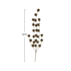 Hello Honey® 27.5" Gold Faux Flower Pick Pod Spray -Northlight Shop D821971S 3