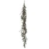 Hello Honey® 6ft. Green Faux Pine & Mistletoe Garland With Red Berries -Northlight Shop D822074S 1