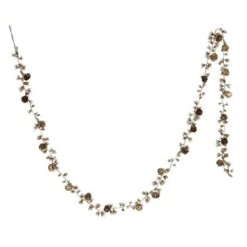 Hello Honey® 6ft. Gold Color Faux Evergreen Garland With Pinecones