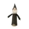 Hello Honey® 13.75" Green Wool Felt Santa With Embroidery & Beads -Northlight Shop D823366S 1