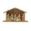 Hello Honey® Multicolor Wood Crèche With Nativity Scene 1 Hello Honey® Multicolor Wood Crèche With Nativity Scene -Northlight Shop D823422S 1