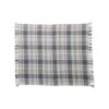 Hello Honey® Gray, Gold & White Plaid Brushed Cotton Flannel Throw With Fringe 2 Hello Honey® Gray, Gold & White Plaid Brushed Cotton Flannel Throw With Fringe -Northlight Shop D824873S 1