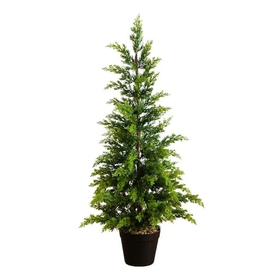 3ft. Artificial Cypress Topiary Christmas Tree 4 3ft. Artificial Cypress Topiary Christmas Tree - Image 2