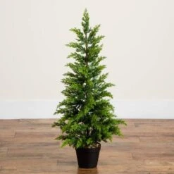 3ft. Artificial Cypress Topiary Christmas Tree 14 3ft. Artificial Cypress Topiary Christmas Tree -Northlight Shop D855835S 5