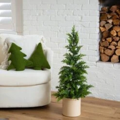 3ft. Artificial Cypress Topiary Christmas Tree 15 3ft. Artificial Cypress Topiary Christmas Tree -Northlight Shop D855835S 6