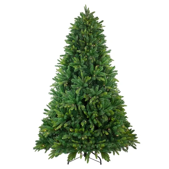 Northlight 9ft. Pre-Lit Real Touch™ Full Gunnison Pine Artificial Christmas Tree, Warm White LED Lights 3 Northlight 9ft. Pre-Lit Real Touch™ Full Gunnison Pine Artificial Christmas Tree, Warm White LED Lights