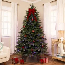 Northlight 7.5ft. Pre-Lit Real Touch™ Grande Balsam Fir Artificial Christmas Tree, Dual Color LED Lights 11 Northlight 7.5ft. Pre-Lit Real Touch™ Grande Balsam Fir Artificial Christmas Tree, Dual Color LED Lights -Northlight Shop D858983S 1