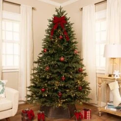 Northlight 7.5ft. Pre-Lit Real Touch™ Grande Balsam Fir Artificial Christmas Tree, Dual Color LED Lights 12 Northlight 7.5ft. Pre-Lit Real Touch™ Grande Balsam Fir Artificial Christmas Tree, Dual Color LED Lights -Northlight Shop D858983S 3