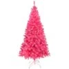Northlight 9ft. Pre-Lit Pink Tinsel Artificial Christmas Tree, Clear Lights