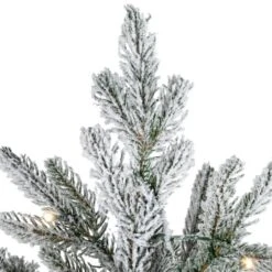 Northlight 7.5ft. Pre-Lit Real Touch™ Flocked Grand Teton Pine Artificial Christmas Tree, Warm White LED Lights 13 Northlight 7.5ft. Pre-Lit Real Touch™ Flocked Grand Teton Pine Artificial Christmas Tree, Warm White LED Lights -Northlight Shop D859005S 6