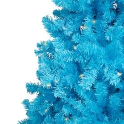 Northlight 6ft. Pre-Lit Medium Sky Blue Pine Artificial Christmas Tree, Clear Lights 11 Northlight 6ft. Pre-Lit Medium Sky Blue Pine Artificial Christmas Tree, Clear Lights -Northlight Shop D859061S 3