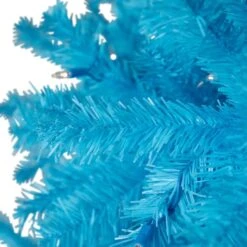 Northlight 6ft. Pre-Lit Medium Sky Blue Pine Artificial Christmas Tree, Clear Lights 13 Northlight 6ft. Pre-Lit Medium Sky Blue Pine Artificial Christmas Tree, Clear Lights -Northlight Shop D859061S 5