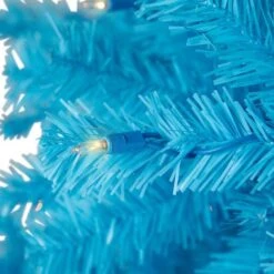 Northlight 6ft. Pre-Lit Medium Sky Blue Pine Artificial Christmas Tree, Clear Lights 14 Northlight 6ft. Pre-Lit Medium Sky Blue Pine Artificial Christmas Tree, Clear Lights -Northlight Shop D859061S 6