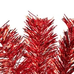 Northlight 4ft. Unlit Red Artificial Tinsel Christmas Tree 12 Northlight 4ft. Unlit Red Artificial Tinsel Christmas Tree -Northlight Shop D859153S 3