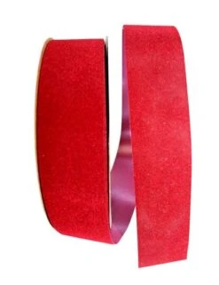 JAM Paper Burgundy Velvet Ribbon 5 JAM Paper Burgundy Velvet Ribbon -Northlight Shop M20009395 1 1