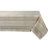 DII® Cream Metallic Plaid Tablecloth 2 DII® Cream Metallic Plaid Tablecloth -Northlight Shop M20014648 1