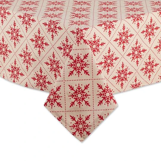 DII® Scandinavian Snowflakes Tablecloth 7 DII® Scandinavian Snowflakes Tablecloth - Image 5