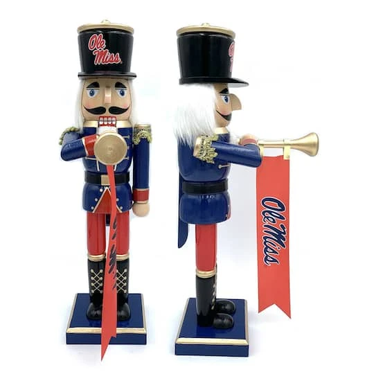 14" College Bugler Nutcracker North Carolina 4 14" College Bugler Nutcracker North Carolina - Image 2