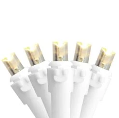 Northlight 100ct. LED Wide Angle Christmas String Lights With White Wire Warm White -Northlight Shop M20033850 1