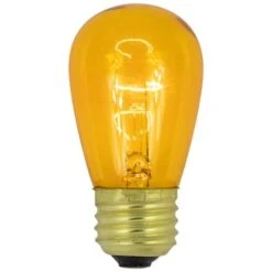 Northlight Transparent Incandescent S14 Replacement Christmas Bulbs, 25ct. Amber 14 Northlight Transparent Incandescent S14 Replacement Christmas Bulbs, 25ct. Amber -Northlight Shop M20035176 1